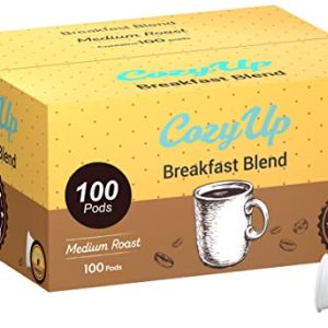 Cozy Up | 100-Count | Medium Roast Breakfast Blend Single-Serve Coffee Pods Compatible with Keurig K-Cup Brewers