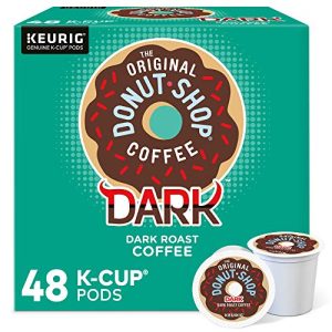 The Original Donut Shop Coffee Dark, Keurig Single Serve K-Cup Pods, Dark Roast Coffee, 48 Count