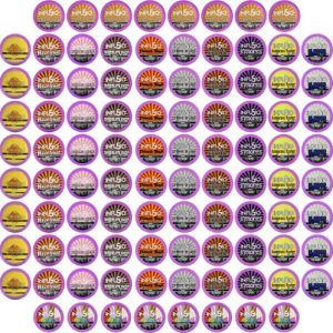 96 Count Flavored coffee Variety Pack (12 Flavored Blends), Single Serve Coffee Pods for Keurig K Cup® Brewers - InfuSio Premium Roasted Coffee (Variety, 96 Compatible with 2.0)