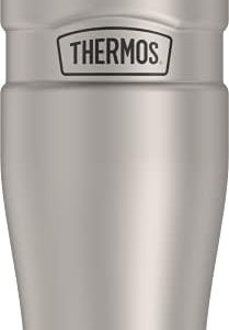 THERMOS Stainless King Vacuum-Insulated Travel Tumbler, 16 Ounce, Matte Steel