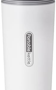 110V constant temperature electric cup, quickly heated to boiling, small electric heater intelligent heating anti dry burning can brew coffee and milk white