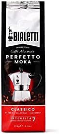 Bialetti Caffe Italian Roasted - 8.8 oz Espresso Ground Coffee - Classico Perfect for Moka - Intensity 7