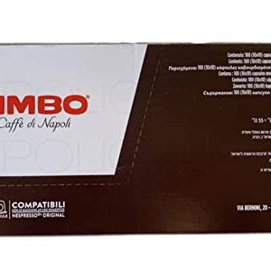 Kimbo Espresso Napoli Nespresso Capsules, 100% Arabica Coffee (Pack of 100 Capsules)