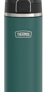 THERMOS ICON SERIES Stainless Steel Water Bottle with Spout - 24 Ounce, Spruce - Vacuum Insulated Water Bottle with Lid