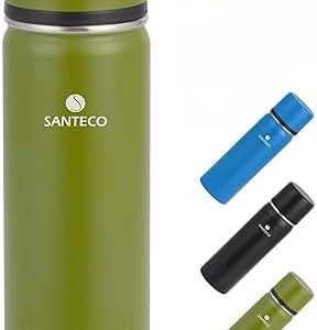 Classic Vacuum Insulated Wide Mouth Flask Bottle, BPA-Free 18/8 Stainless Steel Insulated Beverage Bottle for Cold & Hot Thermos, Keeps Liquid Hot 12hrs or Cold for Up to 24 Hours