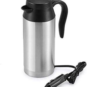 Car Kettle Boiler Sunsbell 650ml Car Heating Travel Cup Stainless Steel Mug Car Coffee Cup Warmer with DC 12V Charger for Car (Kettle Boiler)