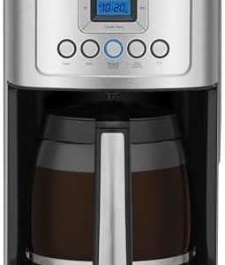 Cuisinart Coffee Maker, 14-Cup Glass Carafe, Fully Automatic for Brew Strength Control & 1-4 Cup Setting, Stainless Steel, DCC-3200P1