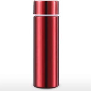 Vesici Mini Water Bottles 4.4 oz Cute Small Insulated Stainless Steel Purse Water Bottles Pocket Slim Flask Water Flask Keeps Drink Cold and Hot for Women Lunch Bag Coffee (Red,1 Pack)