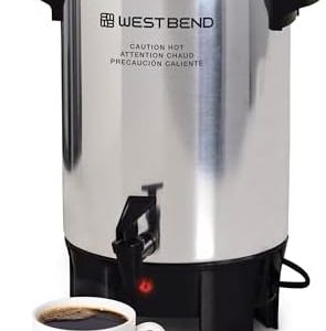 West Bend 58030 Coffee Urn, 30-cup, Silver