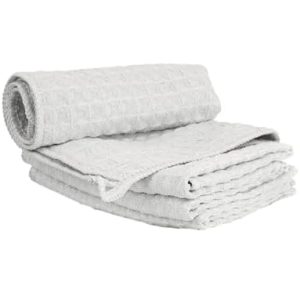 Barista Micro Cloth 4 Pack - watchget Microfiber Barista Cleaning Towels Coffee Cleaning Accessories for Espresso Machine, Steam Wand, Countertop, Kitchen Dish Cloth Waffle Weave Light Grey(12"x12")