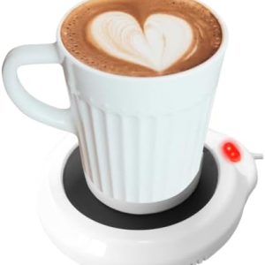 Evelots Electric Desk Cup Warmer - Candle Warming Plate - Coffee Mug Heater - Also Great for Hot Tea, Hot Chocolate, Soup, Scented Candles - On/Off Indicator Light