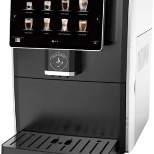 Super Automatic Espresso Machine - 19 Coffee Recipes, Durable, Grinder, Milk Frother, 7" Touchscreen