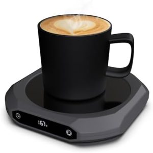 Mug Warmer for Desk - 36W Smart Coffee Cup Warmer with Timer, Auto Shut Off, 3 Heat Settings, Keep Your Coffee Warm for Office Hours,Perfect Coffee Gifts (Gray)