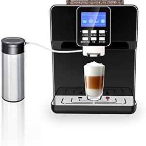 Coffee Machines Commercial Coffee Machine Automatic Coffee Machine Freshly Ground Coffee Machine For Office Coffee Machine (Color : Schwarz, Size : CN) (White US) (Schwarz CN)