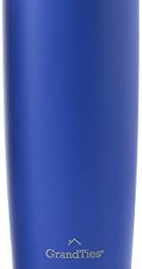 GRANDTIES Insulated Coffee Tumbler Cup w/Tritan Lid | Leak Proof, Reusable, Double Walled Vacuum Stainless Steel Water Bottle Travel Mug | Thermal Cups for Hot and Cold Drinks | 20oz | Periwinkle