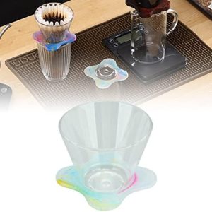 Pour Over Coffee Dripper, Pour Over Coffee Dripper, Stainless Steel Coffee Filter, Coffee Dripper, PC and PP with Cup Holder Reusable Slow Drip Coffee Filter Cup for OREA V3