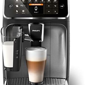 PHILIPS Kitchen Appliances 4300 Fully Automatic Espresso Machine with LatteGo, CR, EP4347/94, one size (Renewed)