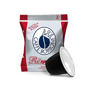 Caffe Borbone Nespresso Compatible Coffee Pods, Red Blend, Medium Roast, Premium Robusta Blend, Strong and Creamy - NOT compatible with Vertuo - 50 Count