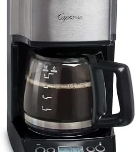 Capresso 5-Cup Mini Drip Coffee Maker, Black and Stainless Steel