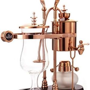 Diguo Belgian/Belgium Luxury Royal Family Balance Syphon Coffee Maker. Elegant Retro-Style Design. Color Rose Golden. Capacity: 500ml/17 oz.