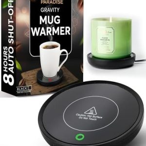 Coffee Mug Warmer - Compact Coffee Cup Warmer for Desk with Auto On/Off - Multipurpose Electric Candle Warmer Plate & Coffee Warmer for Desk, Durable, Safety Auto-Shutoff - Perfect for Home & Office