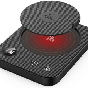 Mug Warmer, Coffee Mug Warmer with 3-Temp Settings, Coffee Warmer with 2-12H Timer, Coffee Cup Warmer with Auto Shut Off, Mug Warmer for Desk with Led Digital Display, Cup Warmer for Beverage,Black