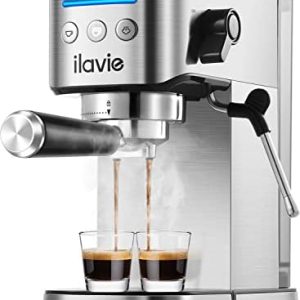 20Bar Espresso Machine, Espresso Coffee Maker With Steamer for Cappuccino, Latte, Espresso Machines for Home Use, 1000ML Removable Water Tank, Stainless Steel