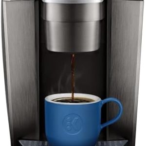 Keurig K-Elite Single Serve K-Cup Pod Coffee Maker, with Strength and Temperature Control, Iced Coffee Capability, 8 to 12oz Brew Size, Programmable, Brushed Slate