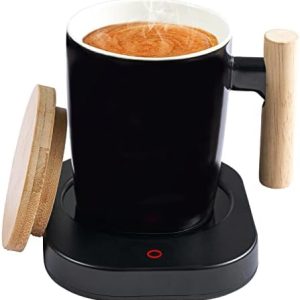 HOWAY Coffee Warmer & Mug Set, Cup Heater for Desk Temperature Control and Smart Auto Shut Off, 14oz