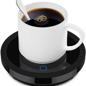 Cup Warmer for Coffee with Automatic Sensor Coffee Warmer for Desk auto Shut Off & on Coffee Cup Warmer for Tea, Water, Milk,Black Without Cup
