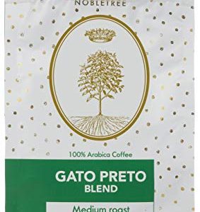 Nobletree Gato Preto Ground Coffee, Small Batch Medium Roast, 12 oz.