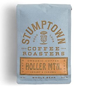 Stumptown Coffee Roasters, Medium Roast Organic Whole Bean Coffee - Holler Mountain 12 Ounce Bag with Flavor Notes of Citrus Zest, Caramel and Hazelnut