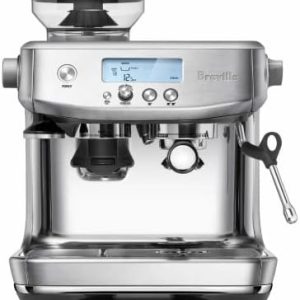 Breville the Barista Pro Espresso Machine with Grinder & Milk Frother, Espresso Maker with Seconds Heat Up, Cappuccino & Latte Machine for Home, BES878BSS, Brushed Stainless Steel
