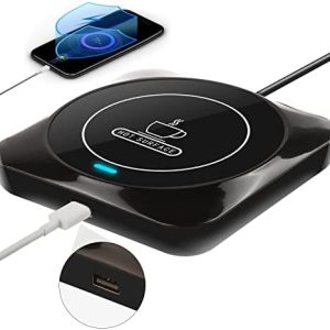 Smart USB Coffee Cup Warmer with Pressure-Induced Auto On/Off, Coffee Accessories for Home Office Desk