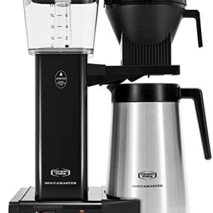 Technivorm Moccamaster 79314 KBGT thermal Carafe 10-Cup Coffee Maker 40 Ounce, Black 1.25l