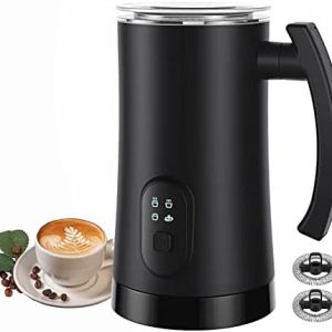 Electric Milk Frother, 4 in 1 Milk Steamer,11.8oz/350ml Automatic Warm and Cold Foam Maker for Coffee,Latte, Cappuccino, Macchiato, Hot Chocolate