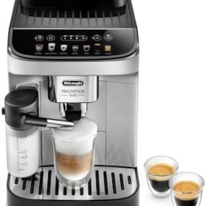 De'Longhi Magnifica Evo Automatic Espresso & Coffee Machine with Automatic Milk Frother for Latte, Cappuccino, Iced Coffee, Built-in Grinder, ECAM29084SB