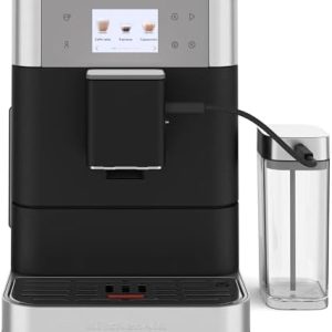 KitchenAid Fully Automatic Espresso Machine KF7 with Milk Attachment, KES8557BK, Cast Iron Black