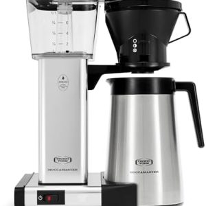 Technivorm Moccamaster 79112 KBT Coffee Brewer, 40 oz, Polished Silver