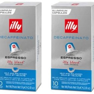 40 Count Espresso Decaffeinato Capsules Compatible with Nespresso Original Line Decaf Coffee Pods Decaffeinated