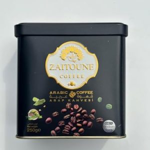 Zaitoune Arabic Coffee - Medium Roast with Cardamom, Ideal for Special Occasions like Birthdays, Father's and Mother’s Day, Christmas, Eid, Luxury Gift Box, 250g
