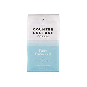 Counter Culture Coffee Fast Forward - Light Roast, Organic, Sustainably Farmed, Kosher, Whole Bean Coffee, 12 oz (1 Bag)