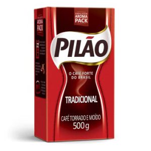 Pilao Roasted & Ground Coffee, Café Pilão Torrado E Moído, 17.6 Oz, 500 g