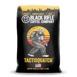 Black Rifle Coffee Company Tactisquatch, 40oz Bag, Ground Coffee Dark Roast - Roasted Blend Made from Arabica Beans - Colombian & Brazilian Beans - Veteran Founded & American Made