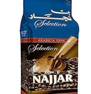 Café Najjar, Turkish Coffee, 450gr , 100% Arabica Coffee Beans, Ground Coffee, Dark Roast, Lebanese Coffee, Arabic Coffee, Coffee Beverages, Works with Turkish Coffee Machine.