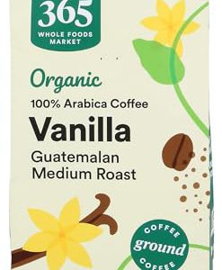 365 by Whole Foods Market, Organic Vanilla Guatemalan Medium Roast Ground Coffee, 12 Ounce
