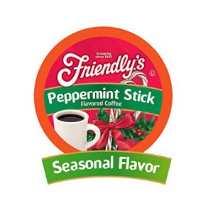 Friendly's Flavored Ice Cream Coffee Pods, Compatible with Keurig K Cup Brewers (Peppermint Stick, 40 Count)