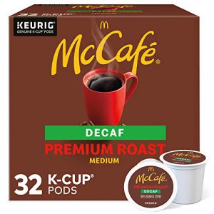 McCafe Keurig Single Serve K-Cup Pods, Premium Roast Decaf, 32 Count