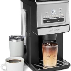 Cuisinart Coffee Maker, Custom Grind and Brew Single Cup Coffee Maker, 6 Cup Sizes, Built-in Stainless Steel Burr Mill, Adjustable Strength, Grind Control and Over Ice Feature, Easy Cleaning, DGB-30