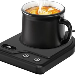 Mug Warmer,Coffee Mug Warmer with 3 Adjustable Temperature Settings,Coffee Warmer with 2-12H Auto Shutoff Functions,Easy to Clean Mug Heater for Desk,Grandma Gifts for Mothers Day